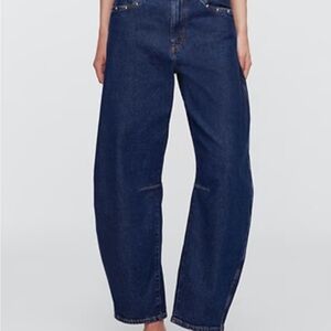 Classic Blue Women's Barrel Jeans
